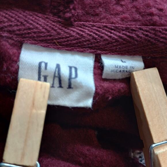 GAP Logo Men’s Large Pullover Fleece Sweatshirt Hoodie - Picture 5 of 7